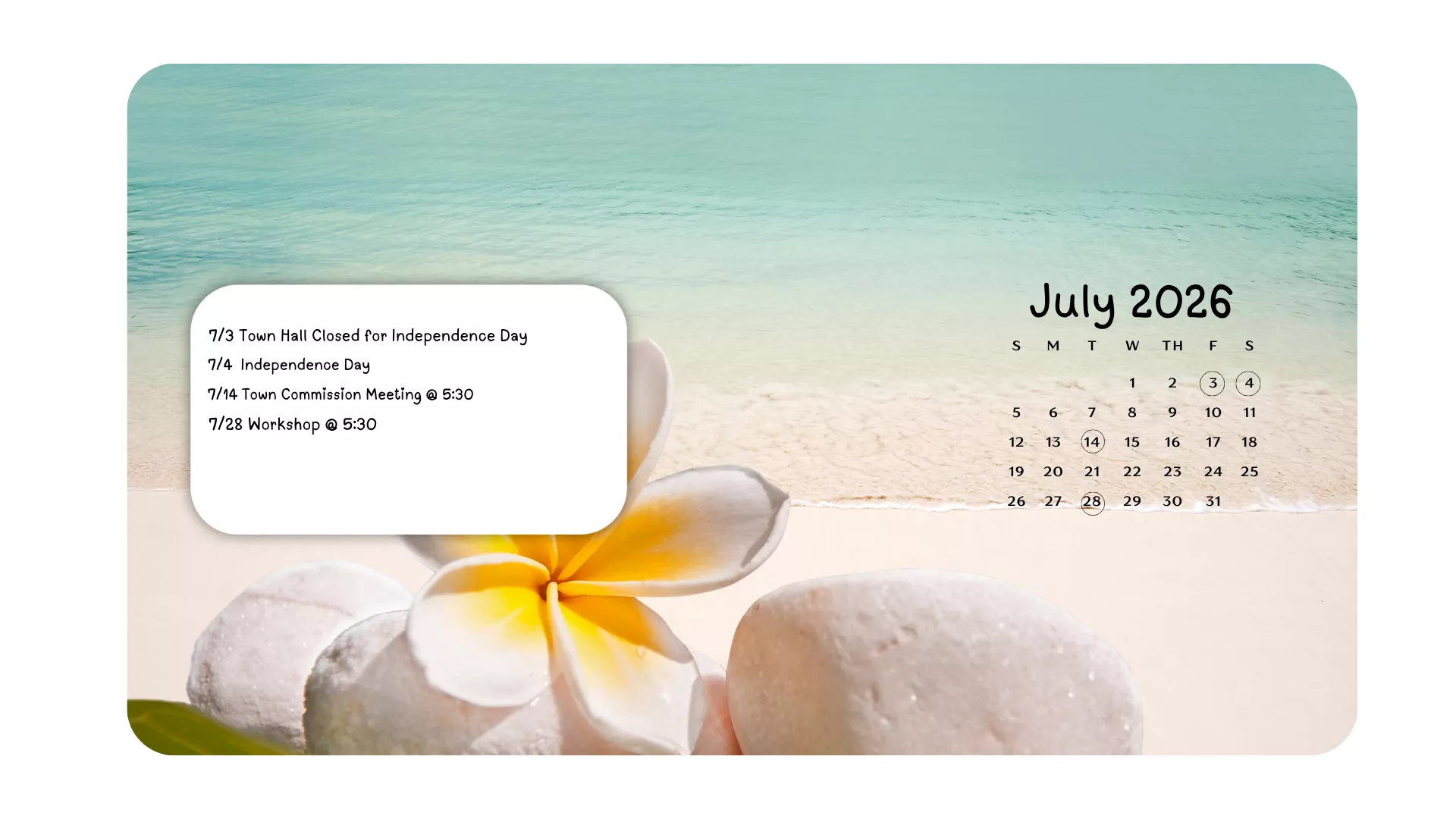 July Background