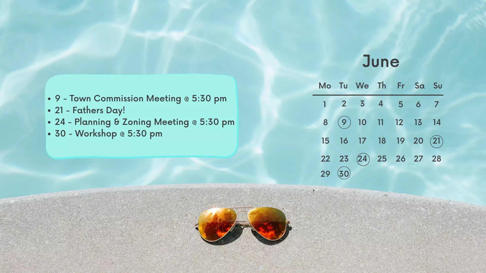 June Background