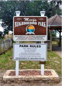 Park Sign