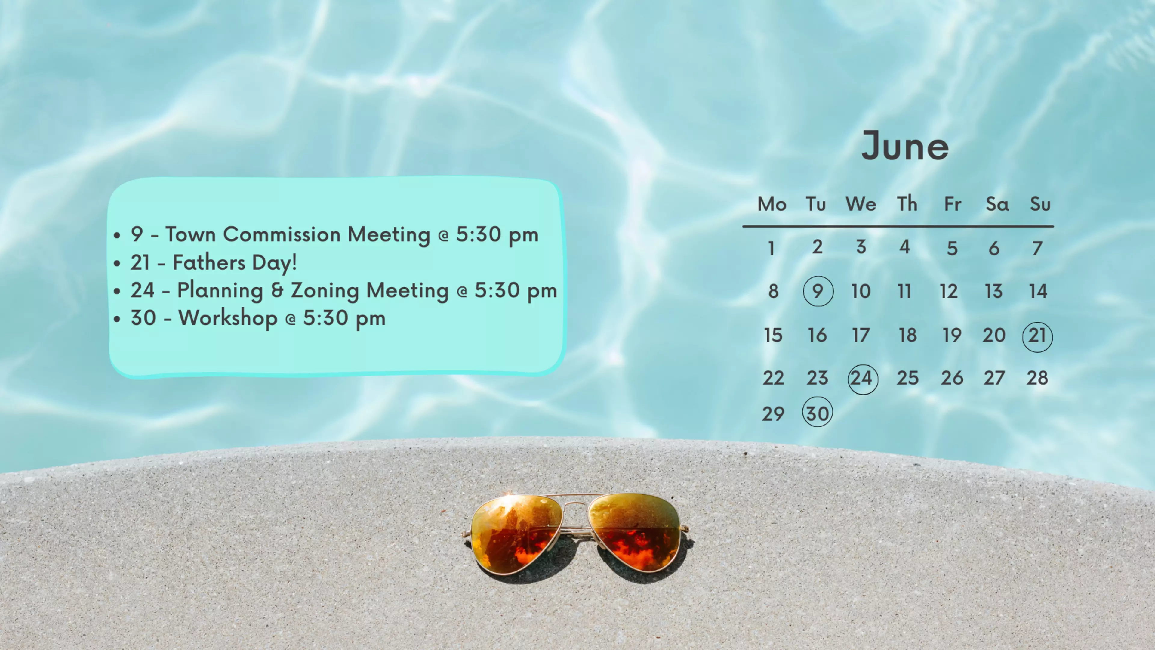 June Background